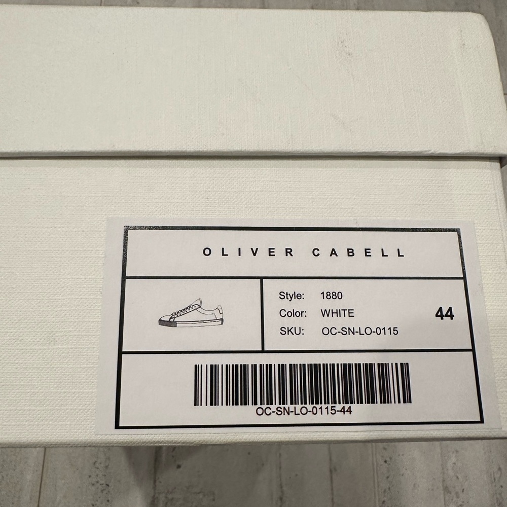 Oliver Cabell Lo White Leather Sneakers - Picture 9 of 9